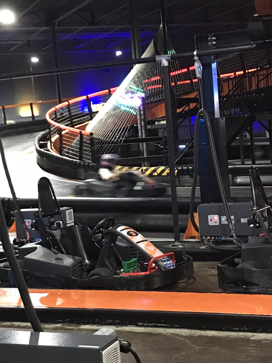 Bell Bash is underway! 8th grade having a blast at Grand Prix 🏎🕹👾🎳