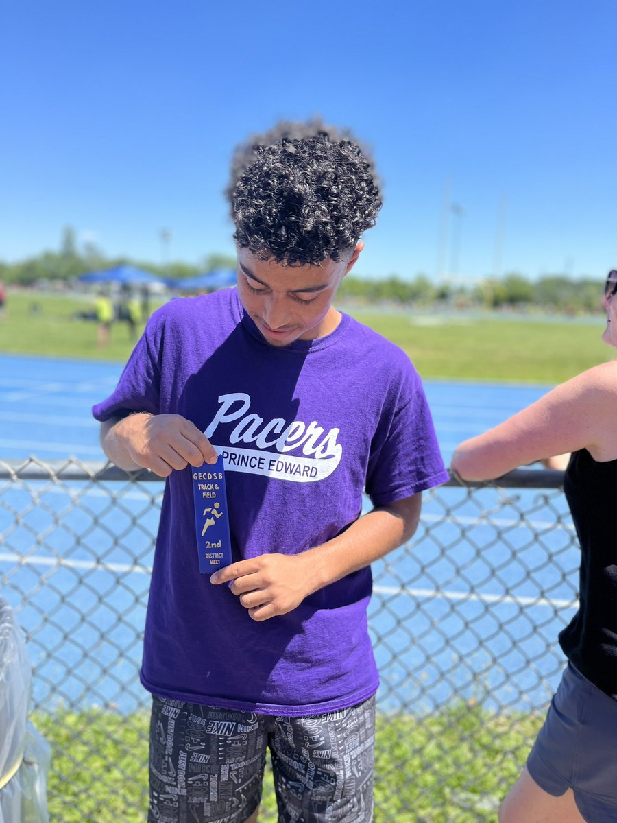 On Friday we travelled to Sandwich West to participate in the District track meet! Our team did a great job, and presented our school well. We are so proud of our athletes. A special congratulations to Ivory who brought home a silver medal! Gooo Pacers!! <a href="/PrinceEdwardPS/">Prince Edward Pacers</a>
