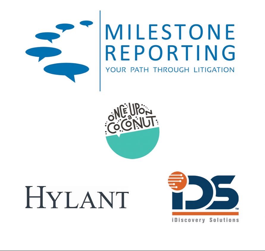 The memories from last week’s Go for Gold event are *golden* ⭐️.  Three cheers for Milestone Reporting Company (Gold Sponsor!), Once Upon A Coconut (Silver Sponsor), and iDiscovery Solutions and Hylant Select (Bronze Medalists).