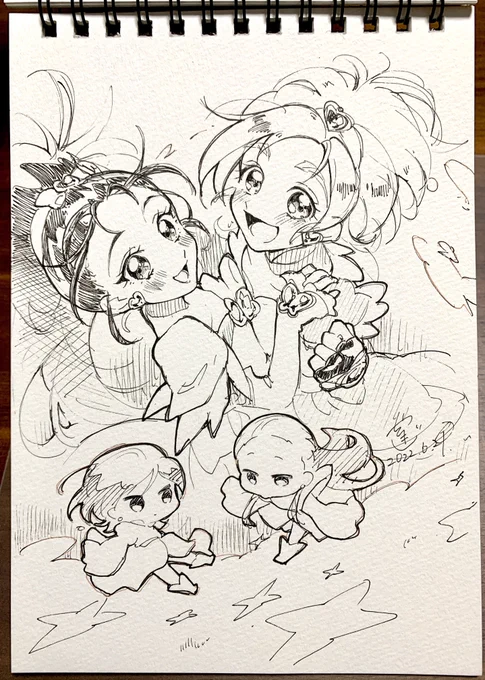 すぷらっしゅ #プリキュア版深夜の真剣お絵描き60分一本勝負 