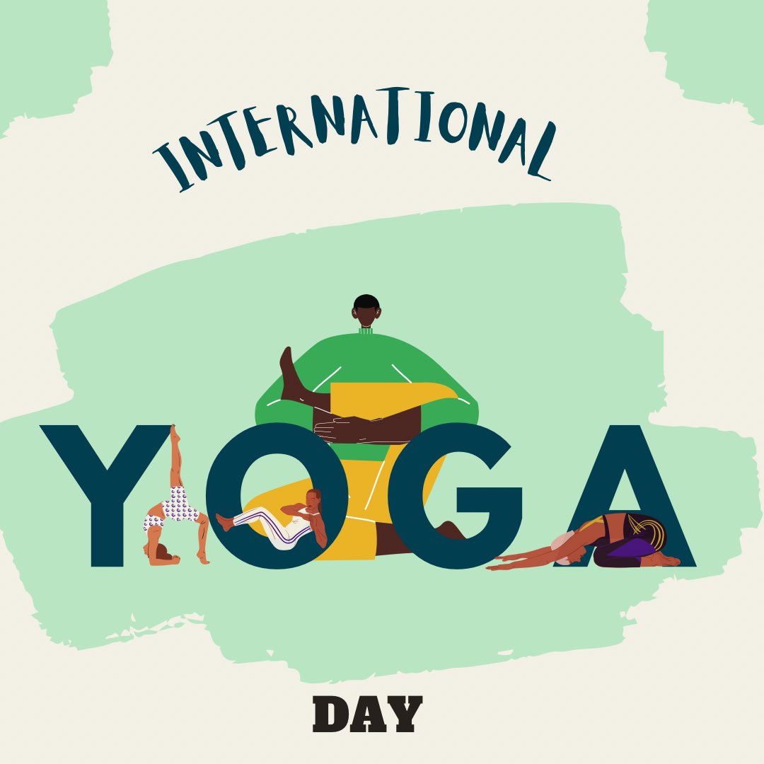 AMH_Matters's tweet photo. Happy International Yoga day 🧘🏽‍♀️🧘🏾‍♂️

Don’t forget to stretch today ☺️

#africasmentalhealthmatters #internationalyogaday https://t.co/WdY5CbpK4l