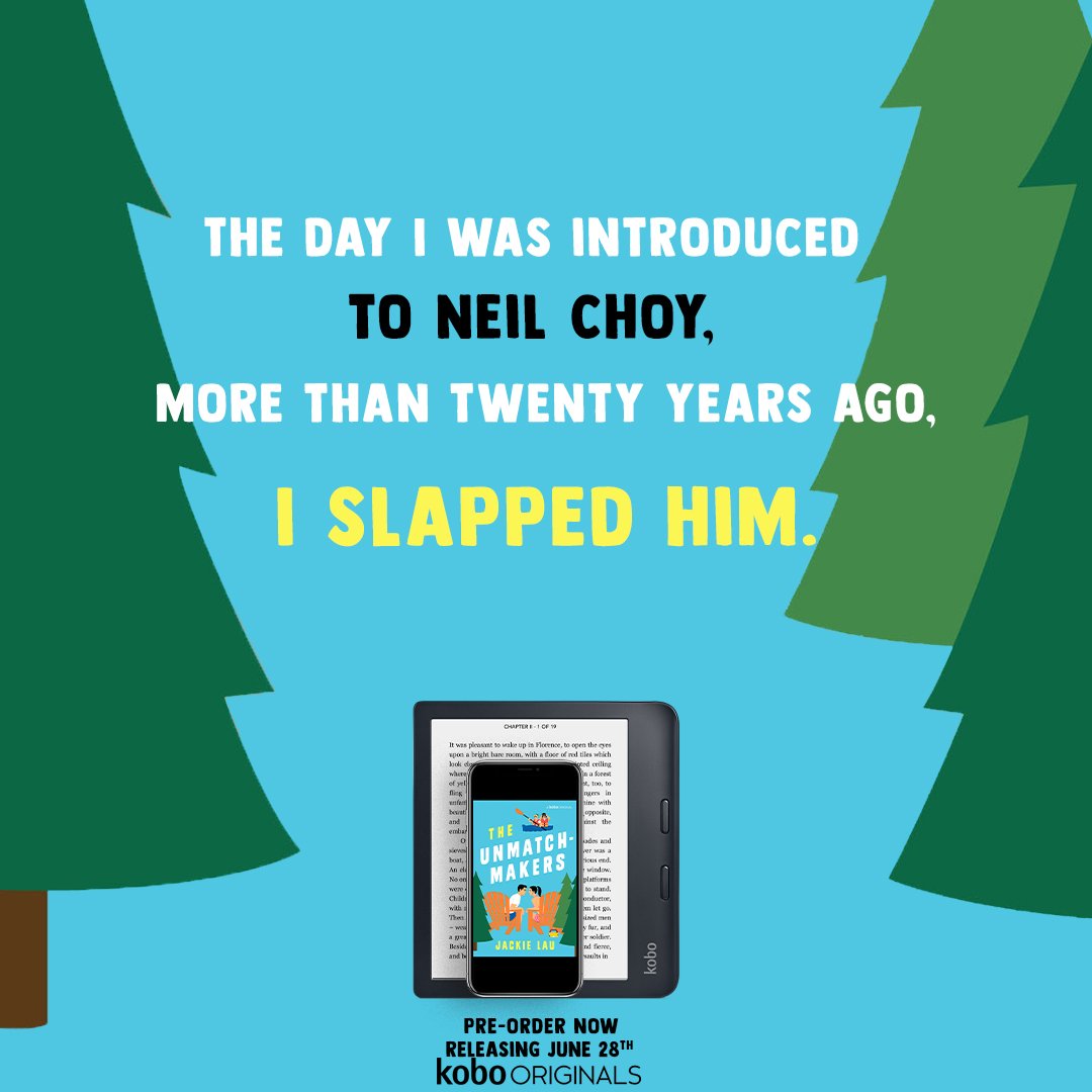 Nathathida9's tweet image. The Unmatchmakers by @JackieLauBooks is releasing June 28, 2022!
 
Pre-order your copy today!    
Ebook: bit.ly/3M6GJsA
Audiobook: bit.ly/3zbAjEQ

Goodreads: bit.ly/3y43NDO

#asianromcom #theunmatchmakers #jackielau @kobobooks @valentine_pr_