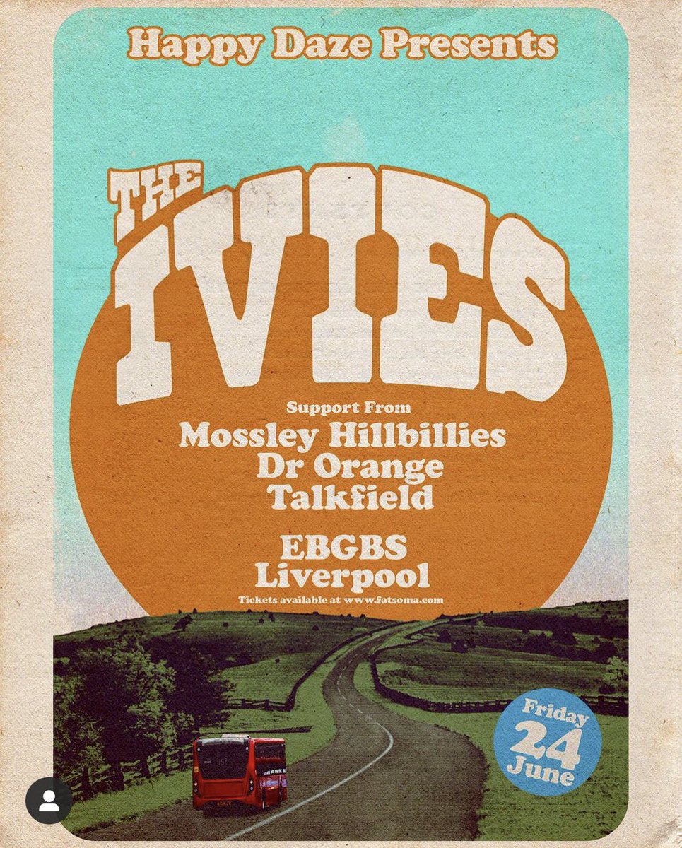 Loominance Records (@loominanceliv) on Twitter photo This Friday, @theiviesofficial release āDream Spaceā a delicious slice of summer psychedelia, a perfect soundtrack for those dog-day, day trips.
Pre-save it now!
Join the party at @officialheebies with @mossley_hillbillies @drorange_ and @talkfield courtesy of <a href="/happydazealways/">Happy Daze</a> This Friday, @theiviesofficial release āDream Spaceā a delicious slice of summer psychedelia, a perfect soundtrack for those dog-day, day trips.
Pre-save it now!
Join the party at @officialheebies with @mossley_hillbillies @drorange_ and @talkfield courtesy of <a href="/happydazealways/">Happy Daze</a>