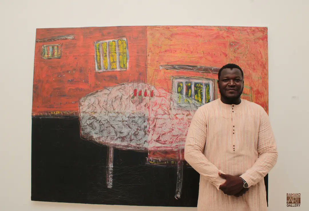 ArtBamako's tweet photo. Petit retour en images sur le Vernissage de l'exposition "Entre Deux" qui présente les œuvres de Diakaridia Traoré et Mariam Niaré à Bamako Art Gallery.

#bamakoartgallery #peinture #photographie #galeriedart  #artcontemporainafricain #artcollectors #DiakaridiaTraore #MariamNiare https://t.co/KAJahYJZLu