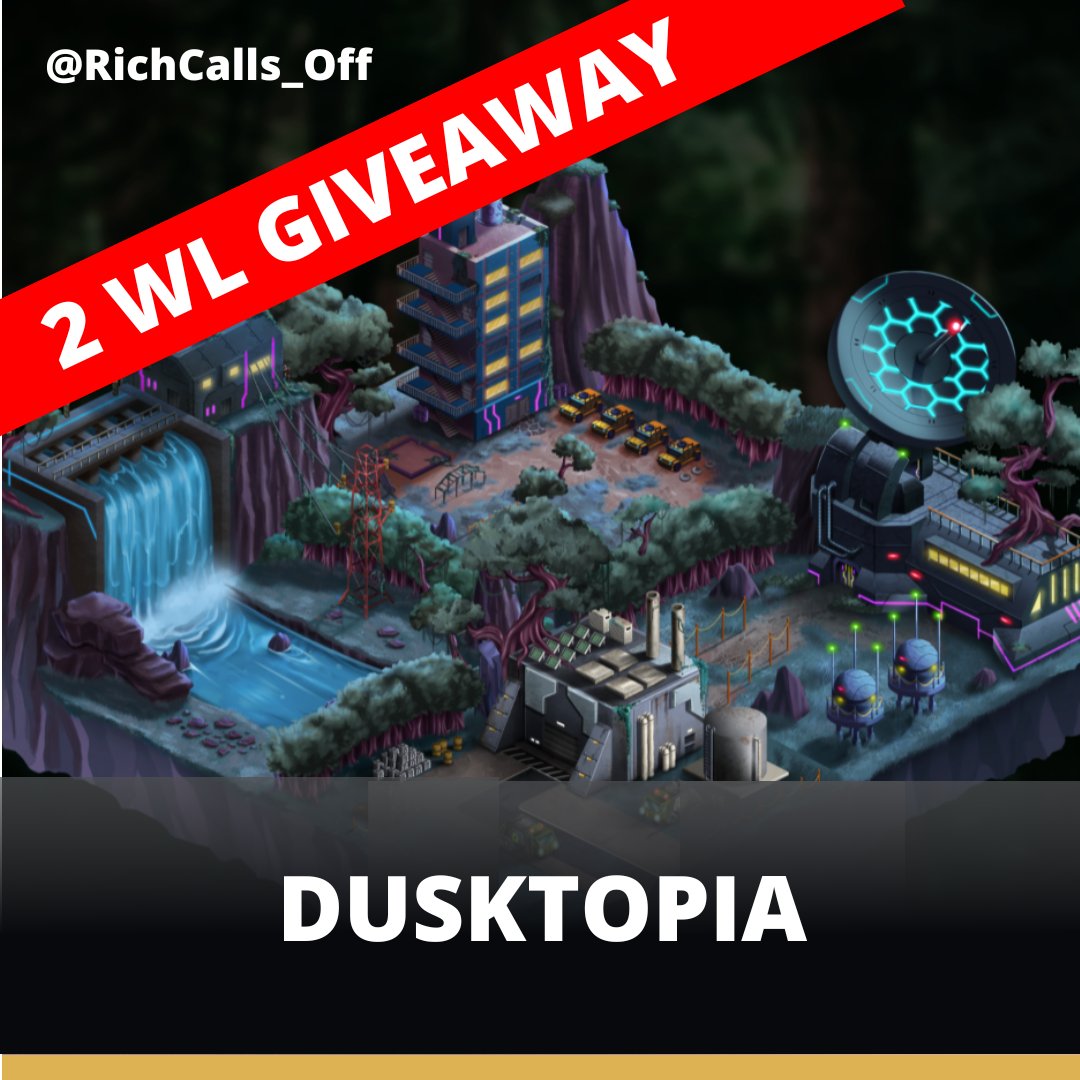 Orbyt_off's tweet photo. 🚨 Giveaway 🚨
2 WL to win for @DusktopiaNFT ‼️

✅ LIKE &amp; RETWEET 
✅ Follow @RichCalls_OFF &amp; @DusktopiaNFT
✅ Tag 3 friends (every tag = extra entry)

END in 24 hours!
#NFT #NFTs #NFTdrop #NFTart #NFTGiveaway   #NFTCollection #NFTCommunity #Solana #Bitcoin #Crypto #NFTNYC https://t.co/134hC1kcXl