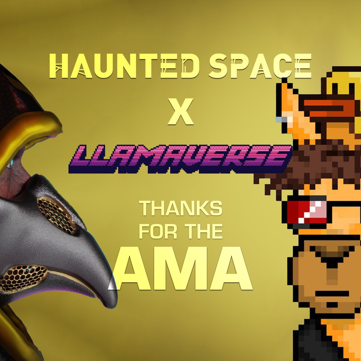 Thanks to <a href="/NeoTokyoCode/">NEO TOKYO</a> and <a href="/Llamaverse_/">Llamaverse</a> for the amazing AMAs and support in your server!🚀🔥

Any interactions will get a chance of whitelist.