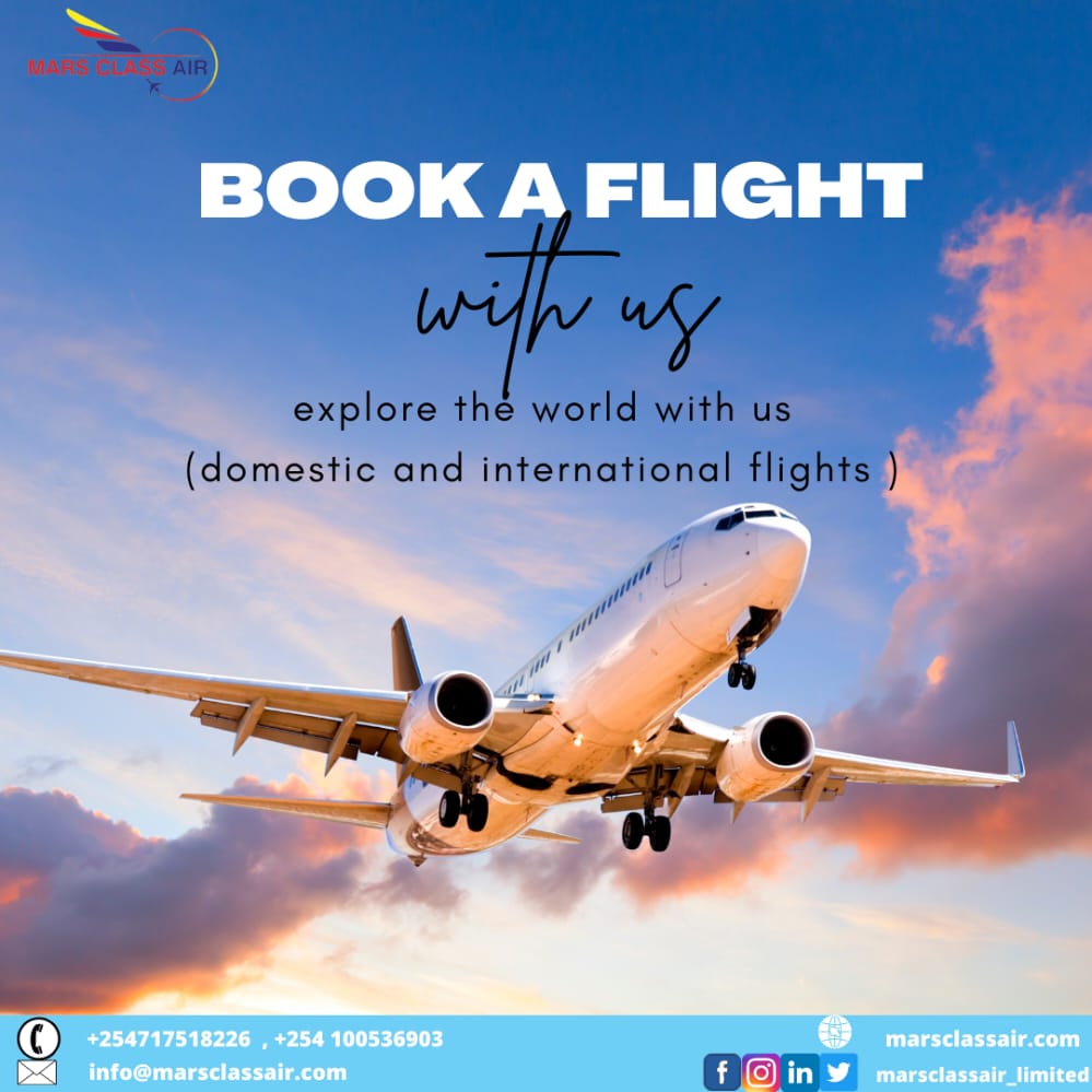 Marsclassairltd's tweet photo. CALL US TODAY!!
+254717518226
+254 100536903
info@marsclassair.com
Wilson Airport , Nairobi
#traveltheworld #traveling #toursandtravels #travelandtoursagency#flightbooking #flights #flight #flightticketing #FlightTicketBooking #flightticketdeals #flightticketsbooked #flightticket https://t.co/enTTiH5E8H