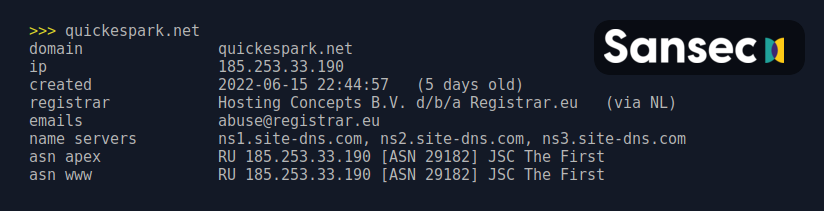 sansecio's tweet photo. ⚠️ New malicious domain found in use: quickespark[.net

This malware loads only when a user interacts with the infected #ecommerce store, using 'onmousemove' and 'ontouchstart'.

Full URL: hxxps://cdn[.quickespark[.net/static/base[.js https://t.co/F7097j7OXn