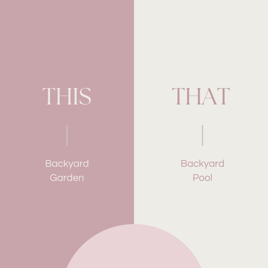 AndriaHrunyon's tweet photo. Would you rather have the backyard garden or backyard pool?
#thisorthat #garden #pool #backyard #andriatherealtor #bluemarlinrealestate #spacecoastmls https://t.co/XXXIxZKnlJ