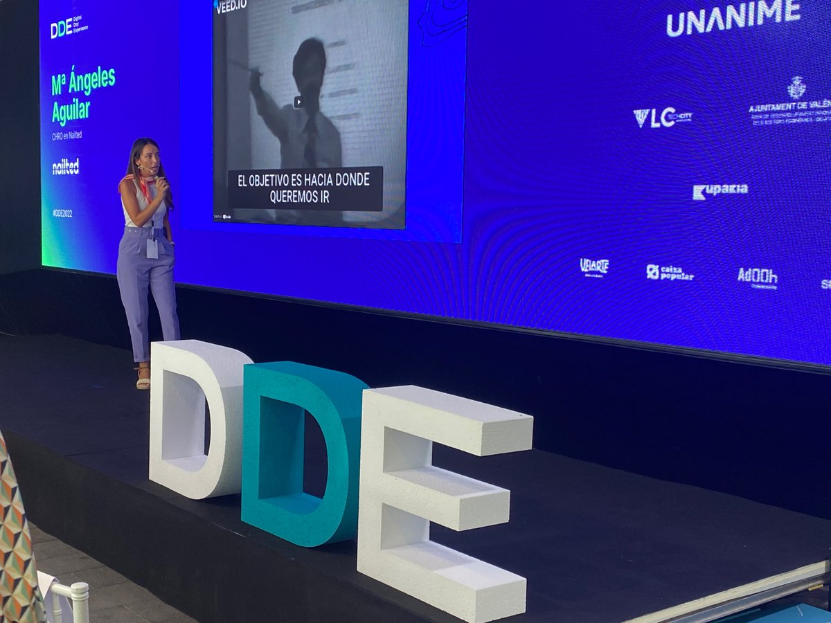 Mª Ángeles Aguilar CHRO en <a href="/_nailted/">nailted</a> en el #DDE2022 nos habla sobre cómo traspasar fronteras con las OKRS