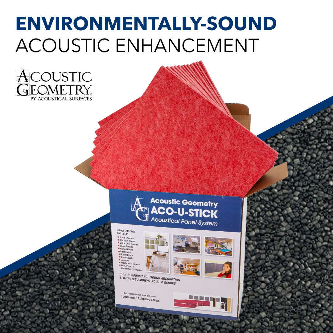 acogeometry's tweet photo. Our one square foot Aco-U-Stick sound panels are made of recycled polyester material, are cost effective and are easily relocatable. https://t.co/5tLgnxL5r2

#AcousticGeometry #SoundAbsorbing #AcousticPanels #Acoustics #DIY #SoundAbsorption #QuietHome #AcousticDesign https://t.co/CcbRBLWhyt