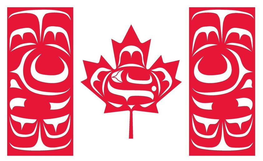 AAInsuranceBrkr's tweet photo. It’s National Indigenous Peoples Day in Canada. This beautiful Indigenous flag was designed by Kwakwaka'wakw artist Curtis Wilson.
Windsor Events: https://t.co/VXFmvXrr72 

#IndigenousPeoplesDay #BrokerLink #LocalBusiness #YQG https://t.co/oakZVAEGOa