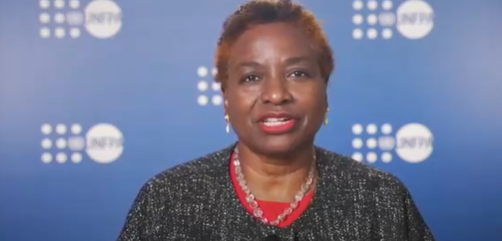 UNFPA_SYP's tweet photo. "@UNFPA is committed to ensure that menstrual health is integrated into a comprehensive package of #SRHR services under the umbrella of universal health coverage"- @Atayeshe 

#HRC50 #MenstruationMatters https://t.co/vdgGk2MXcW
