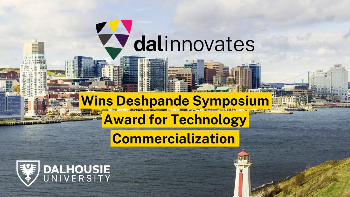 DalInnovates's tweet photo. Proud to announce we've been awarded by the @DeshpandeFdtn for Exemplary Practice in Technology Commercialization!🏆

Thankful to be part of an astounding ecosystem with out partners @ACOACanada @MitacsCanada @SBAtlantic @DalhousieU @DalVPR 

Read more: https://t.co/kcDVS7FIzU https://t.co/oDdIQde7g4