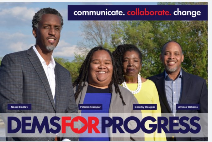 Simply_Stamper's tweet photo. Vote for the #DemsForProgress slate along with Nkosi Bradley, Jimmie Williams, Dorothy Douglas and myself Patricia Stamper. Visit our website https://t.co/2RKJ46GbnC
@W7Dems4Progress https://t.co/cNXW5h8G2l