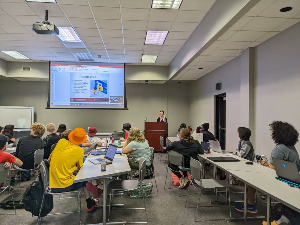 SayantaniDutta9's tweet image. Day 2 of Cyber Defenders Camp 🥳 look at these excited kids learning about ciphers and encryptions #csliteracy #cs4ms #CyberSecurity #csforall #CCE @rcumsu