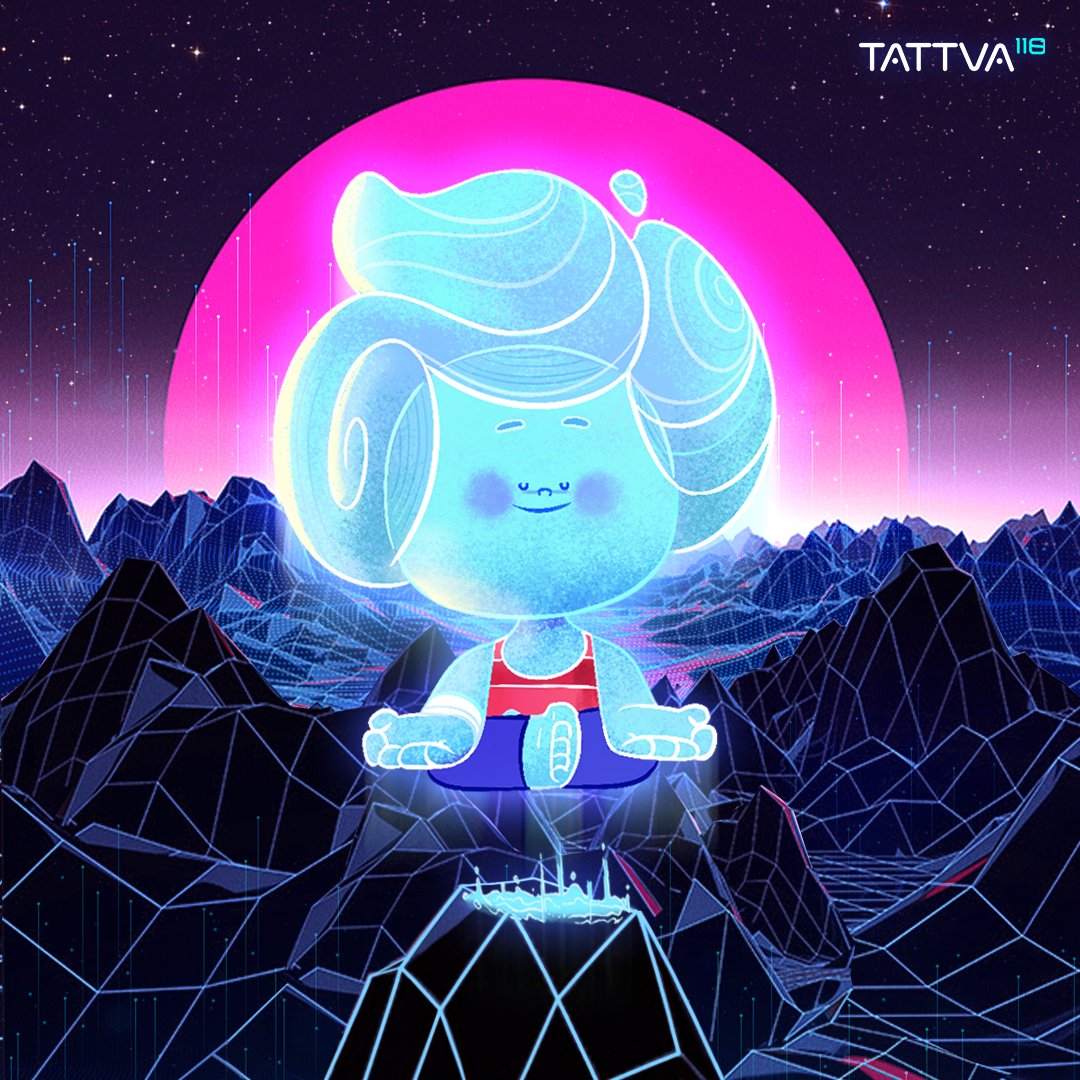 Indulge in some padmasana with Hydrogen. #NFTNYC #InternationalYogaDay2022