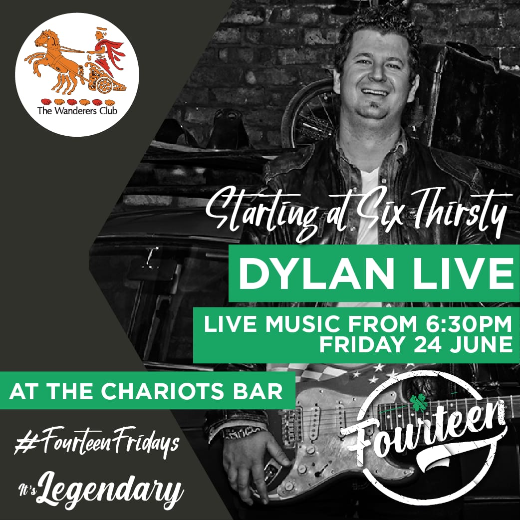 ‼️ Chariots is the place to be this Friday! 
🎟 Month End Draw
🎸 Live Music 
See you there from 5PM!