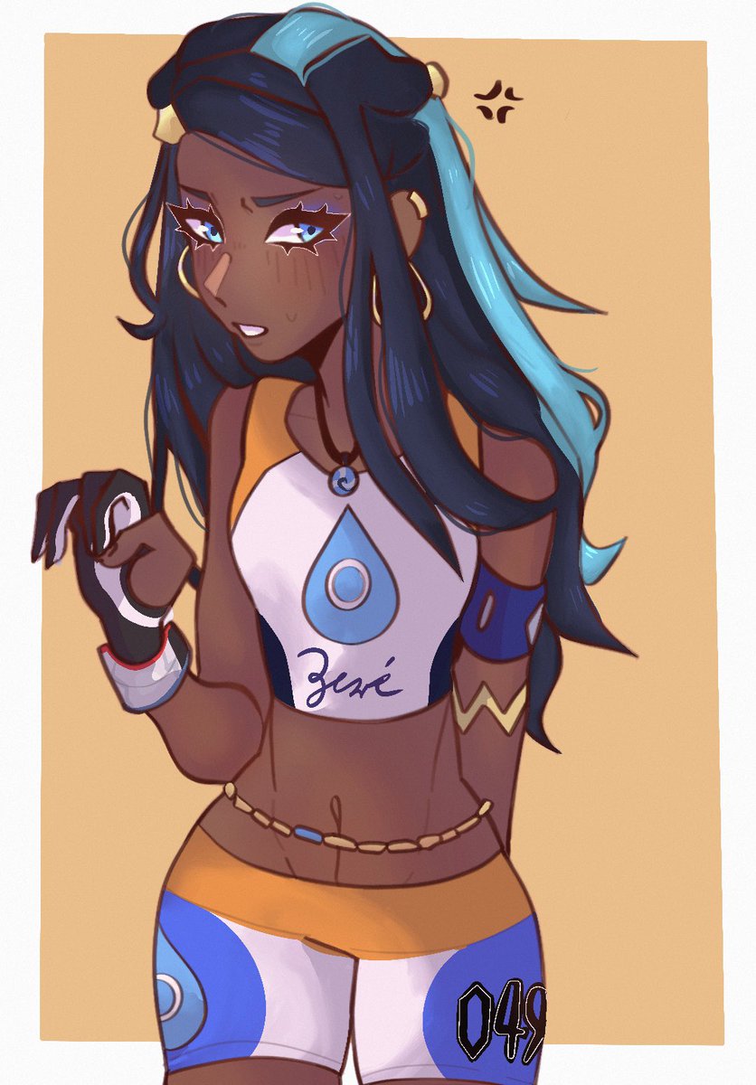 makuchuu's tweet photo. heres my take on nessa!!! #pkmn #nessa #pokemon https://t.co/C9LryPOdLr