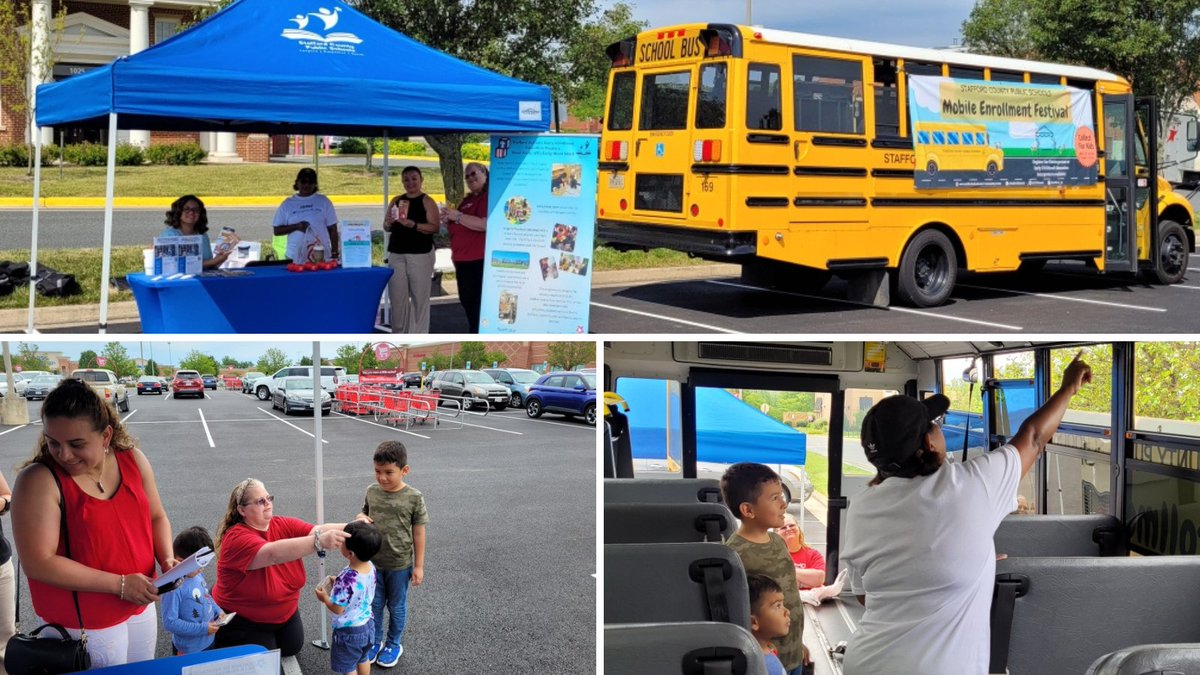 SCPSchools's tweet photo. We love seeing all of your familiar faces at the Mobile Enrollment Festival this morning. Stop by Target in Stafford Marketplace before 2 p.m.! #Back2SCPS22 #SCPSInspireEmpowerExcel #SCPSPreK #SCPSKindergartenBetterTogether #SCPSClassof2035StartsHere #SCPSCollectForKids https://t.co/52SlRxykI9