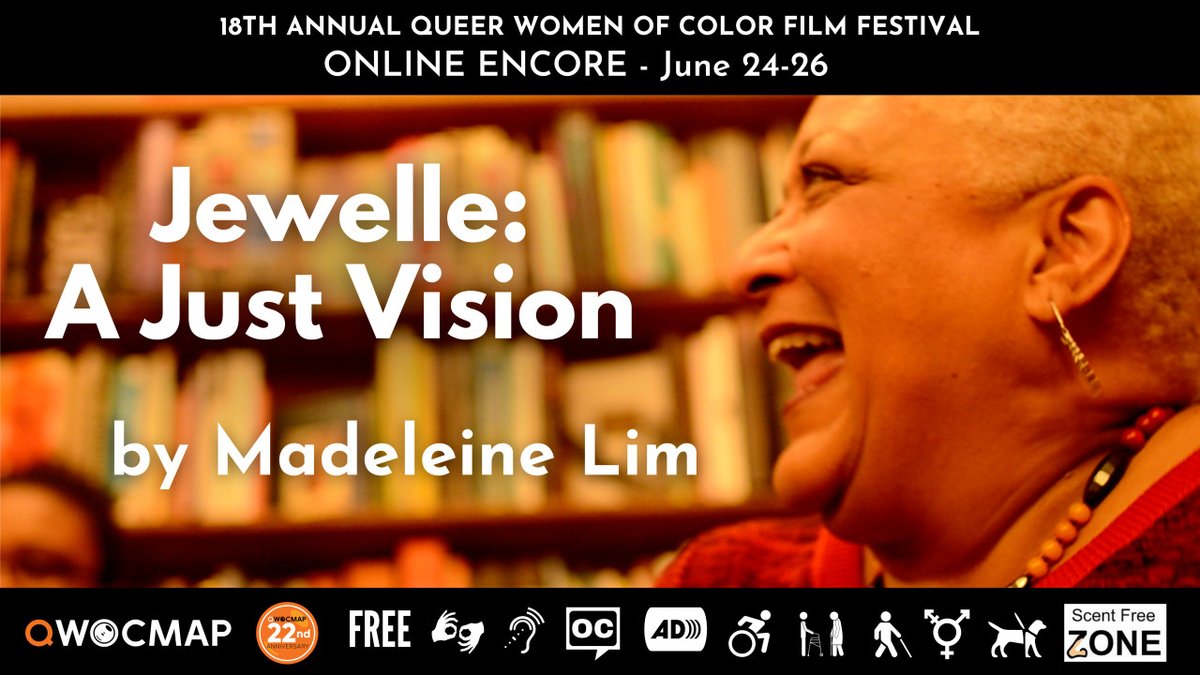 QWOCMAPSF's tweet photo. Register now for the FREE Online Encore Screening of the 18th annual international Queer Women of Color Film Festival. Viewing window is 3 days: Friday, June 24; Saturday, June 25, and Sunday, June 26. So register today!
#Jewelle #AJustVision
https://t.co/VdF1QMMzSU
#QWOCFF https://t.co/qDG8QlbuDy
