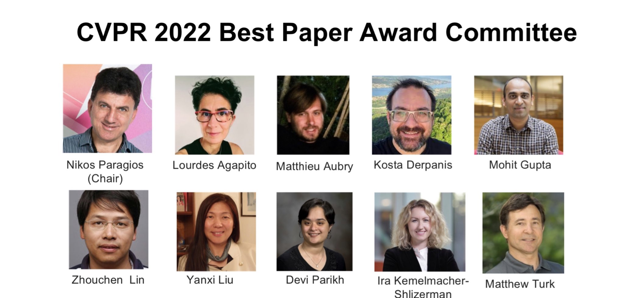 CVPR on Twitter "CVPR2022 Best Paper Awards https//t.co/btNcib4n0H