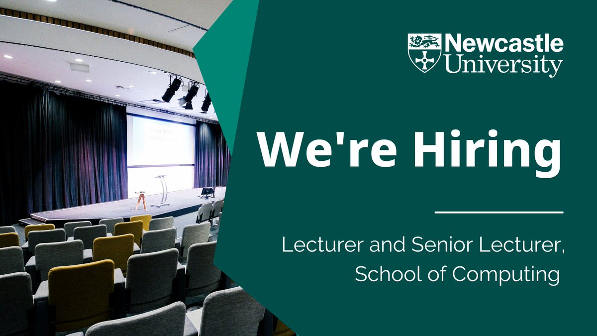 OpenLab_Ncl's tweet image. 👋 We&apos;re hiring! We&apos;re looking for a Lecturer/Senior Lecturer in Human-AI Interaction and/or #HCI.

Come join a world-leading school for computing research @computingncl!

#AI #computingresearch