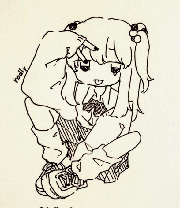 ボールペン一発書き半べそぎゃるず 