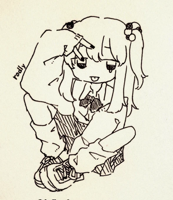 ボールペン一発書き半べそぎゃるず 