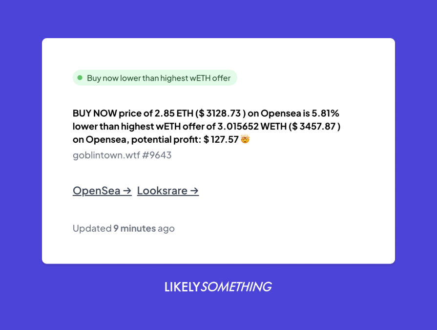 likelysomethin's tweet photo. Tonight we launch but here's an #nft play sneak peek for you guys. Who'll be the lucky buyer? Ready, set, go! 

https://t.co/Qg0HfNmaZ0

#probablynothing #likelysomething #goblintownwtf https://t.co/tRUtwX72kc