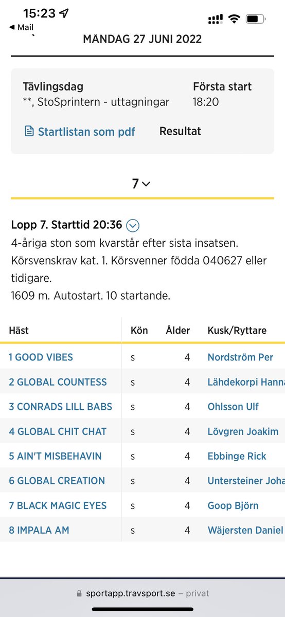 Nilsson89Tobias's tweet photo. Uttagning till stosprintern nästa måndag! Riktigt spännande att testa henne på kort distans! #stosprintern #hdtravet #sjscaviar #musclehill https://t.co/vuljGkTqlG