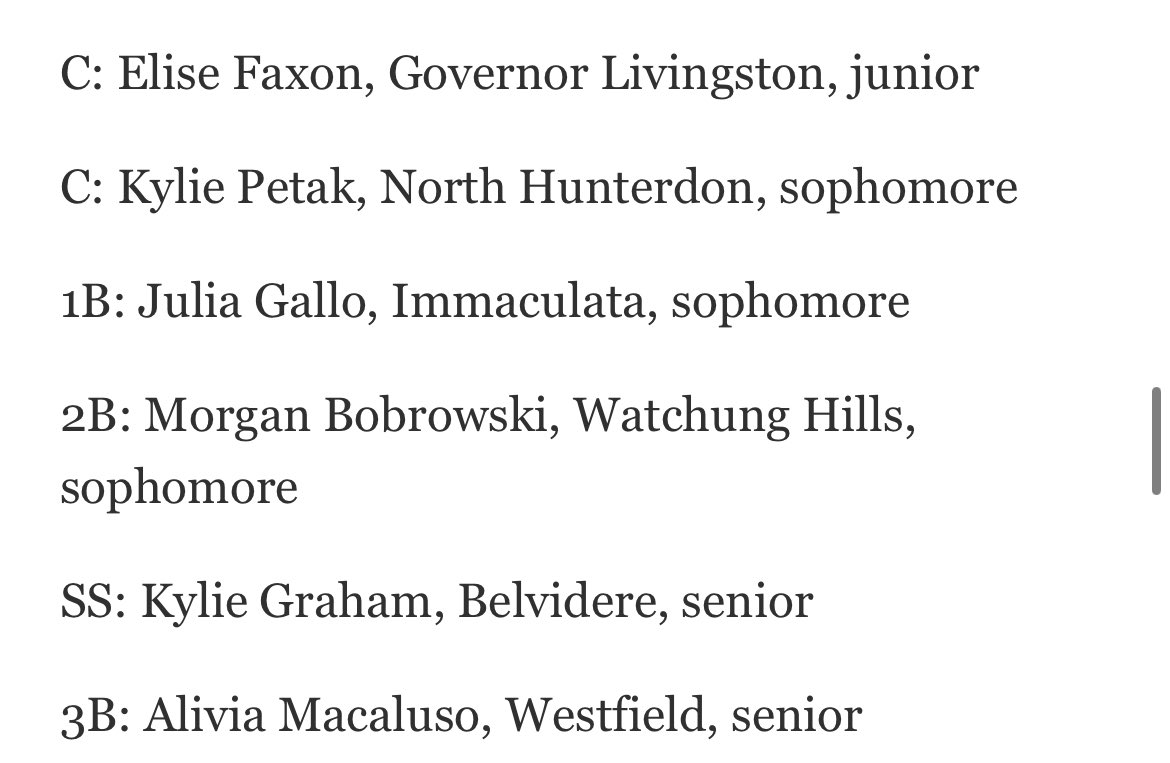 Morgan Bobrowski (@morganbobrowski) on Twitter photo A huge thank you for Courier News for voting Watchung Hills as team of the year!! I also earned a spot as a top sophomore and all area second team!! Beyond proud of this team. Cannot wait until next year💛🤎 <a href="/WhrhsS/">WHRHS Softball</a> A huge thank you for Courier News for voting Watchung Hills as team of the year!! I also earned a spot as a top sophomore and all area second team!! Beyond proud of this team. Cannot wait until next year💛🤎 <a href="/WhrhsS/">WHRHS Softball</a>