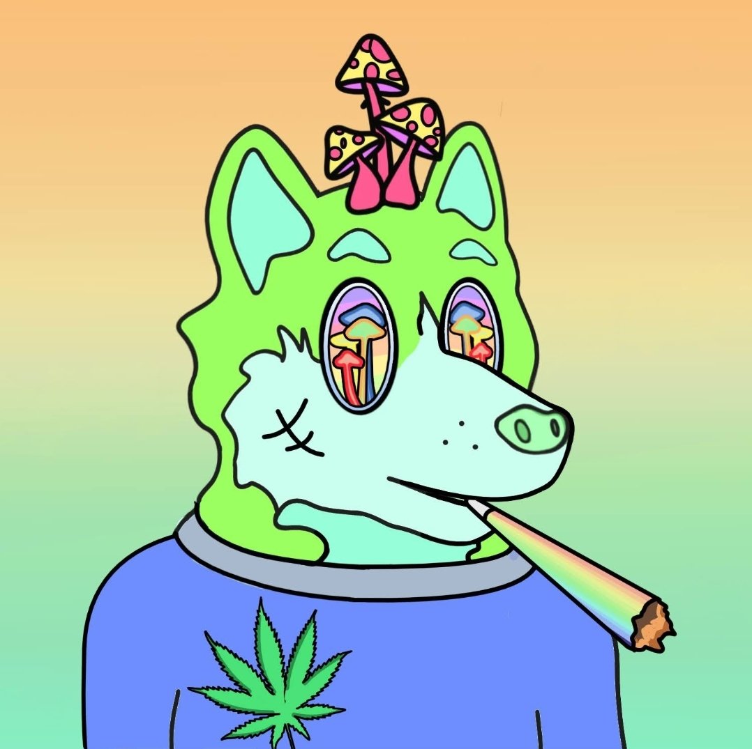 Your Drugged Huskey looks impressive and also gives you fantastic perks. There will be a private place to chat among holders, earning royalties to buy your favorite substance, and you will be eligible for real-world (😏) #Airdrops and regular #NFTAirdrops."