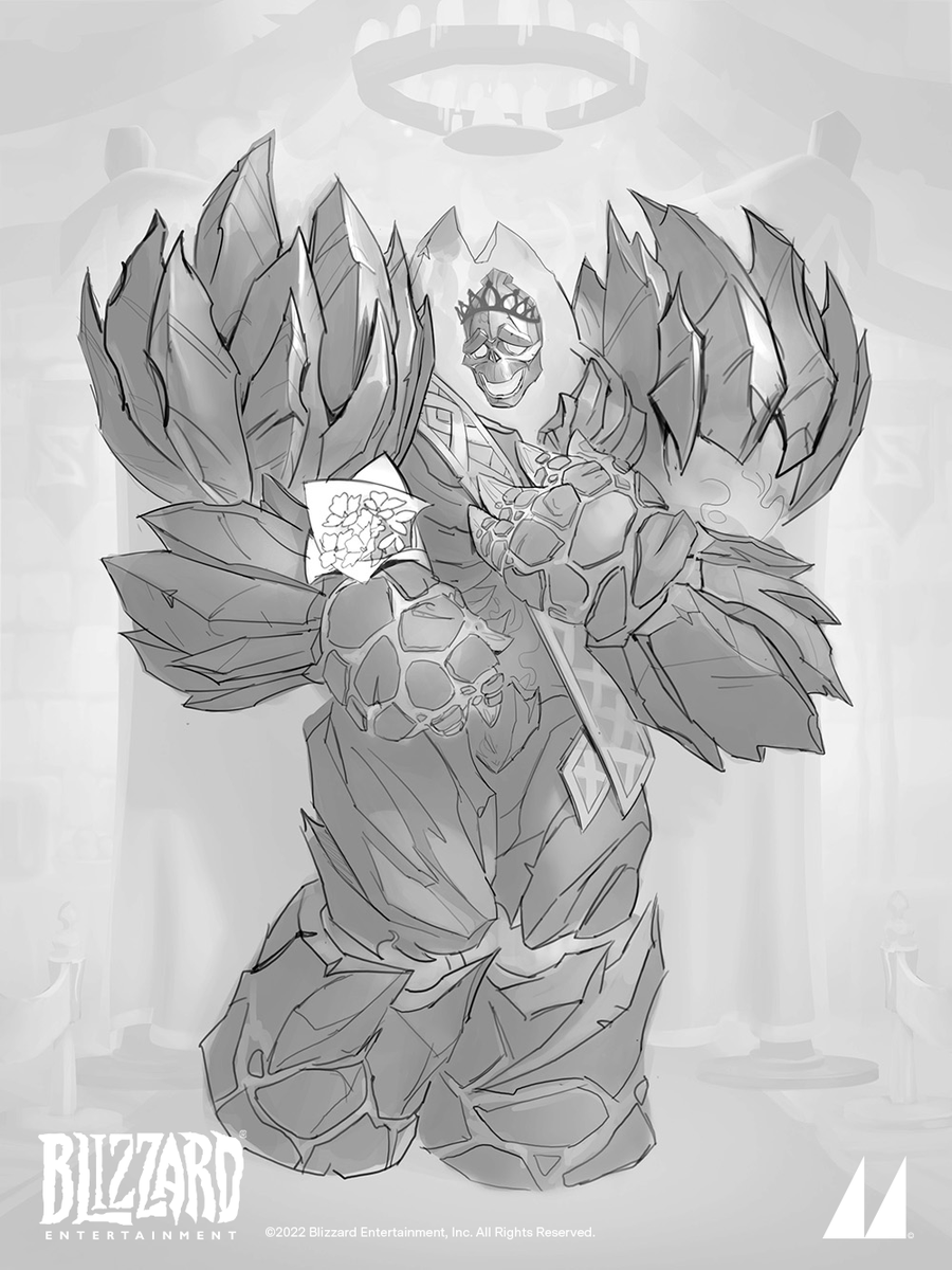 mooncolony_ltd's tweet photo. Sketch to Final ✍️

👑 💐 Prom Queen Tickatus by @allanarello

#digitalart #sketch #illustration #hearthstone #worldofwarcraft #lineart https://t.co/cGafwHNmIL