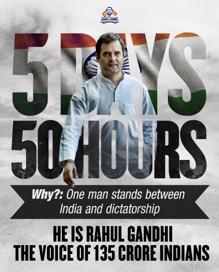 AaronMathewINC's tweet image. He is Rahul Gandhi. The struggle for the truth will not stop.