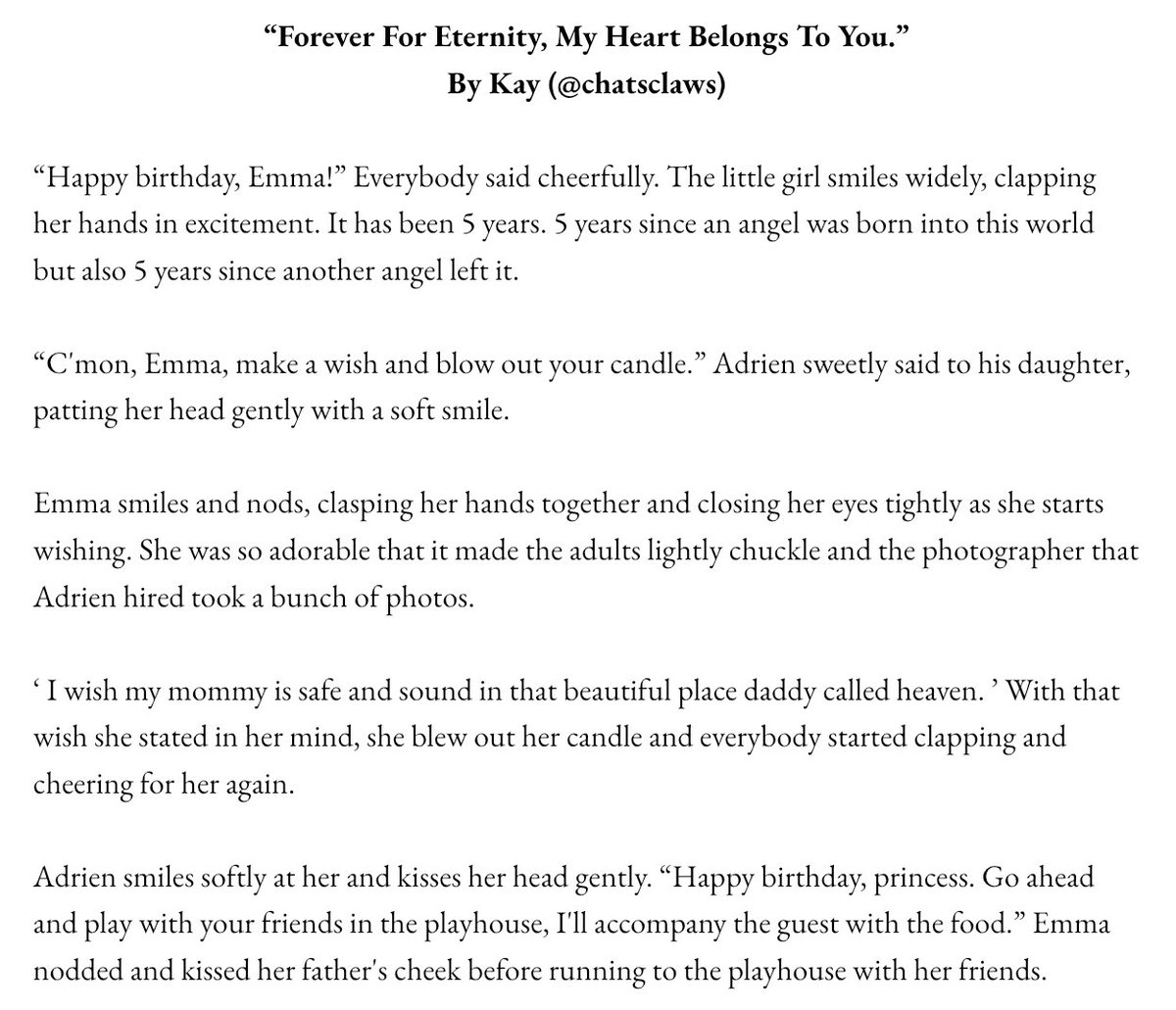 chatsclaws's tweet photo. “Forever For Eternity, My Heart Belongs To You.”

A #MiraculousLadybug fanfiction by me.

(1/3) https://t.co/LL6jsMd4jF