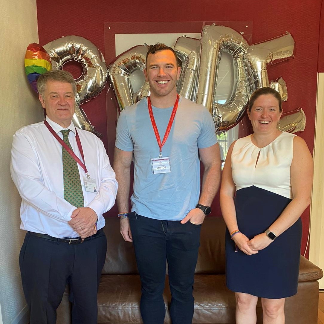Rishworth1724's tweet photo. It was a pleasure to welcome rugby star @KeeganHirst to Rishworth as part of our #PrideWeek celebrations.

Keegan shared his own experiences about becoming the first rugby league player to come out as gay, in what was an engaging and uplifting talk. 🙌🏳️‍🌈 #pride #keeganhirst https://t.co/dqNKOLoEUD