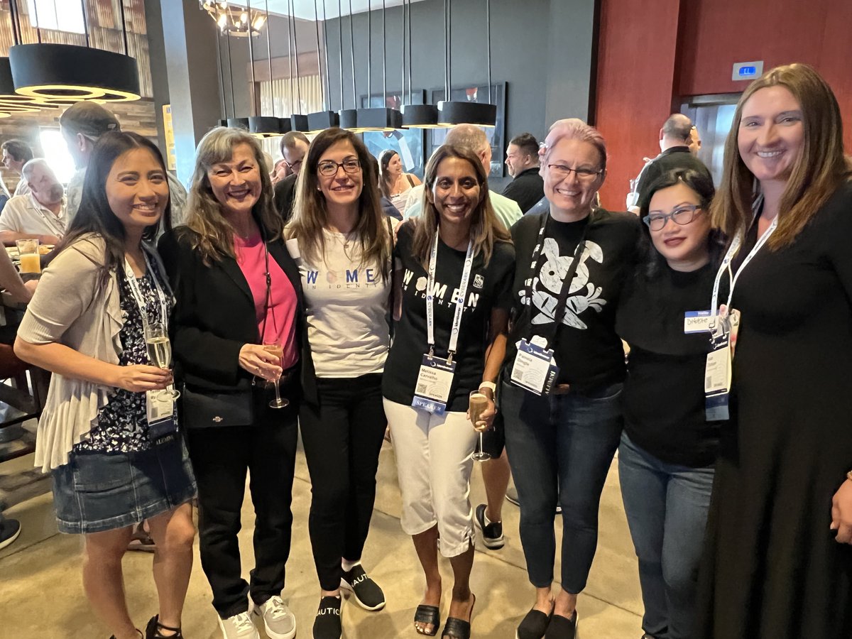 WomeninID's tweet photo. Our #WomenInID members looking great at #Identiverse 🤩

We've got a lot going on during the conference, here's an overview of our sessions: https://t.co/N2WHKObWGx 

#DiversityByDesign #ForAllByAll #digitalid #identity @KateVOldham @KayChopardCohen @rolaturk @pamelarosiedee https://t.co/noiPYg9bZe