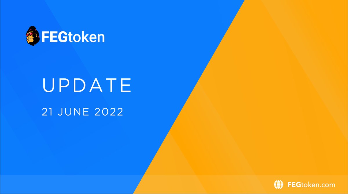 Latest update from <a href="/RTRcrypto/">RTRcrypto</a> is available now on medium:

fegtoken.medium.com/feg-update-jun…

Or in Telegram:

t.me/FEGchat/5099079

Please make sure to check it out and remain informed. 

👍♥️🦍 #FEG #fegarmy
