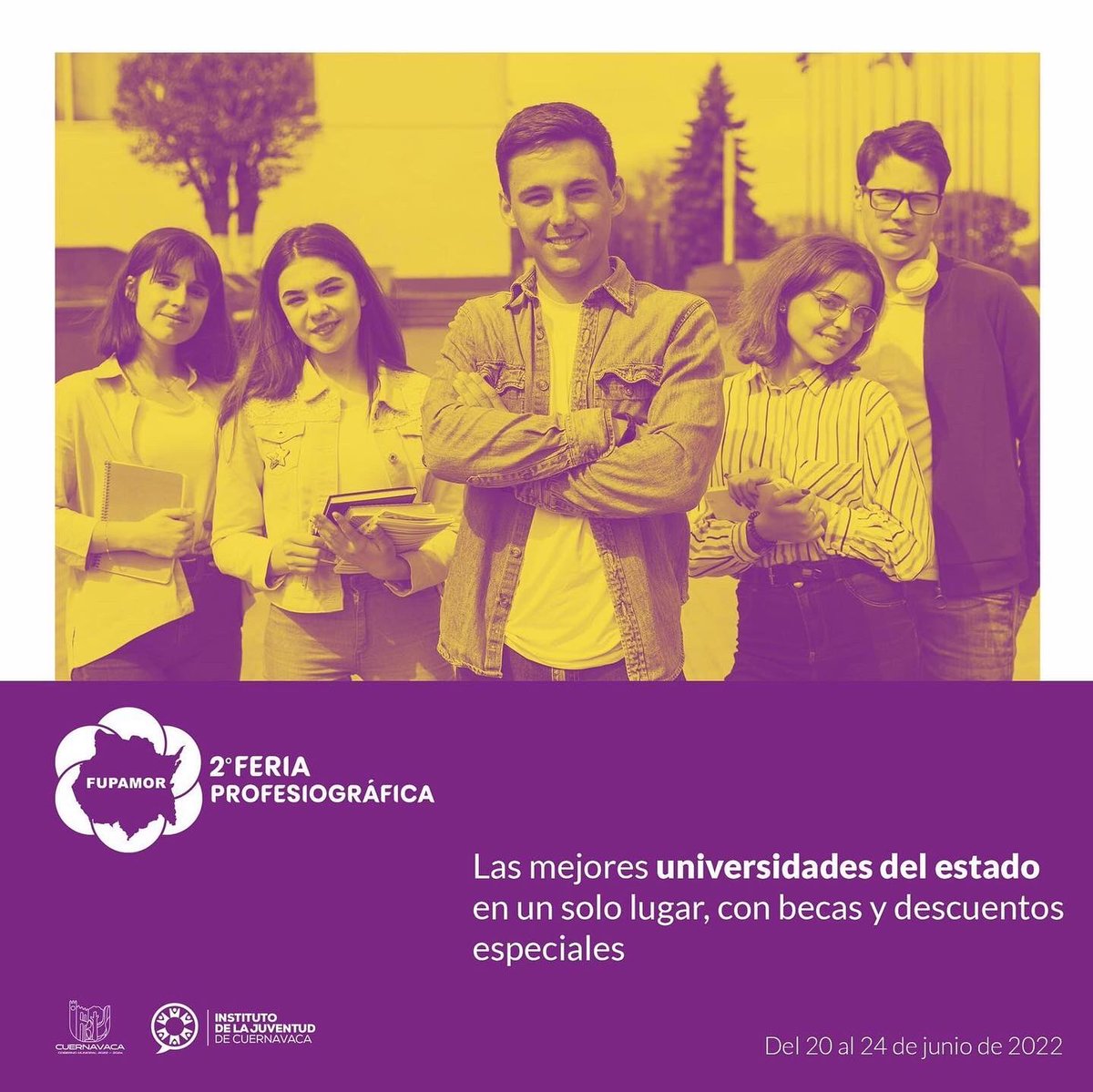 Cobaem_Morelos's tweet photo. 🟢 Estimada Comunidad #COBAEM

La #FUPAMOR te invita a participar en la 2da Feria Profesiográfica 2022.

Puedes hacer tu registro en línea visitando la página https://t.co/oSmwo53jhq 👈
🗓 Del 20 al 24 de junio https://t.co/4aiMPuGerV