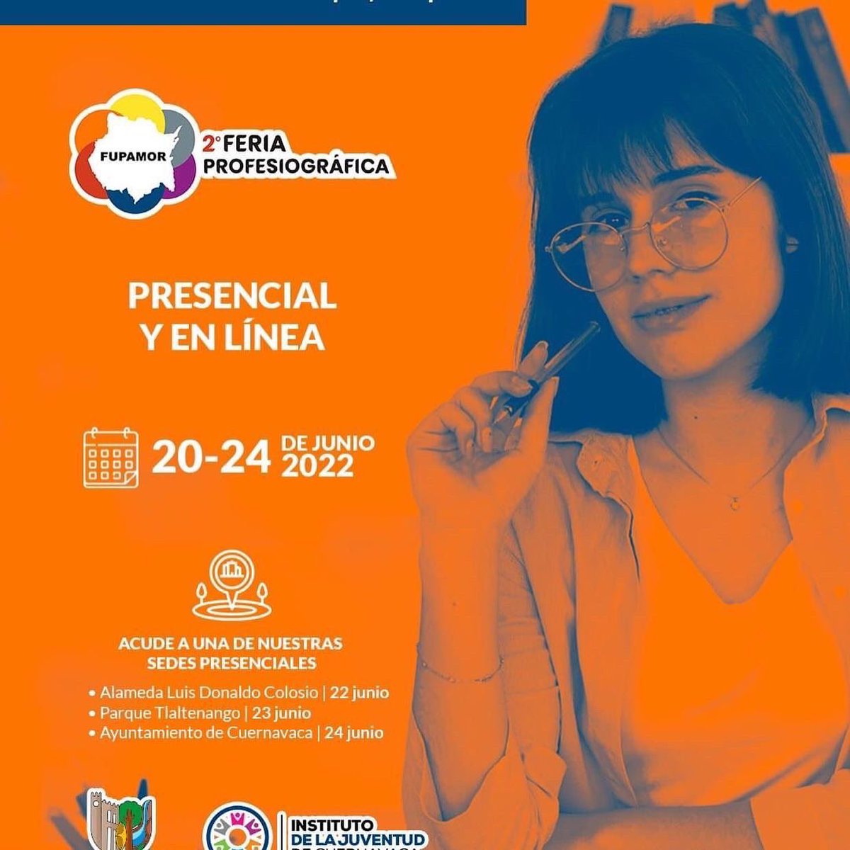 Cobaem_Morelos's tweet photo. 🟢 Estimada Comunidad #COBAEM

La #FUPAMOR te invita a participar en la 2da Feria Profesiográfica 2022.

Puedes hacer tu registro en línea visitando la página https://t.co/oSmwo53jhq 👈
🗓 Del 20 al 24 de junio https://t.co/4aiMPuGerV