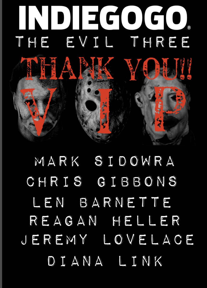 TheEvilThree's tweet image. Special VIP Thank You!!! 🥰🎥