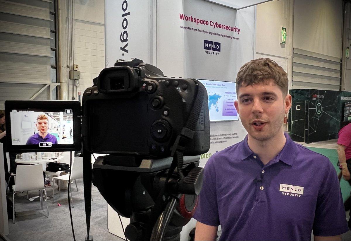 menlosecurity's tweet image. Menlo EMEA sales engineer, Tom McVey, discusses initial access at #InfoSecurity2022. Stay tuned for the full interview.