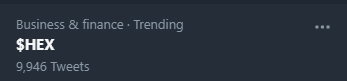 IvanDTzar's tweet photo. $HEX is still trending topic and going viral.

Where my #Hexicans at? https://t.co/yDaSYxJAh8