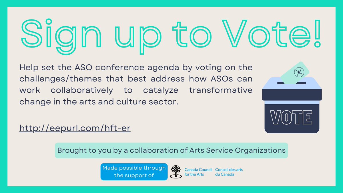 In April 2022, a crowdsourcing campaign was sent out to the arts community, requesting the submission of challenges/ ideas that arts service organizations could convene around and discuss possible ways forward.

Sign up to vote! bit.ly/3n42CxE