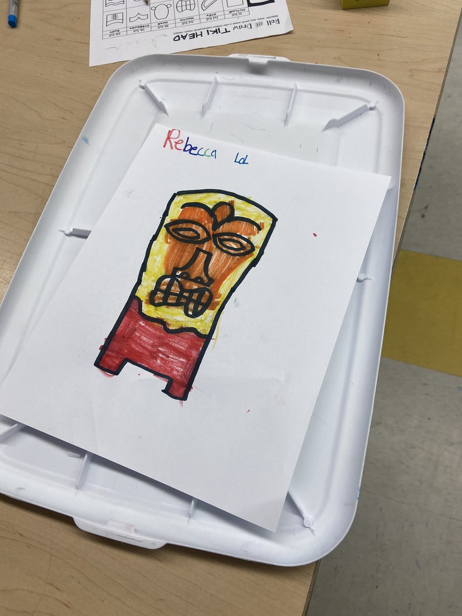 KCS 5th graders created their own Tikis to kick off summer! ☀️ 

#art #arteducation