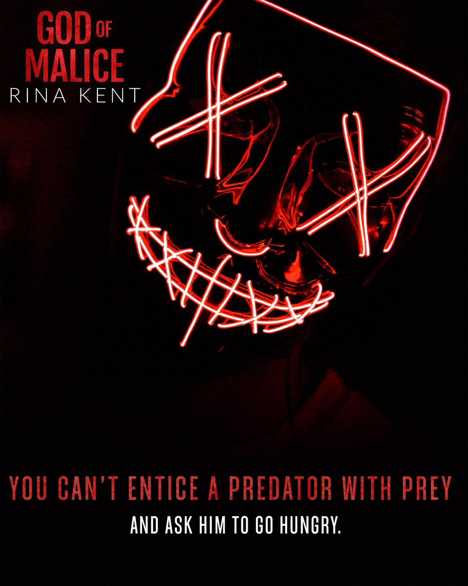 AuthorRina's tweet photo. I have a confession to make. I really, truly, and absolutely enjoyed the hell out of writing the ’hunting’ scene in this book. Adrenaline level 💯

God of Malice is coming July 14!
Pre-order: https://t.co/yAuV2CyeXm https://t.co/49fTJlMqIE
