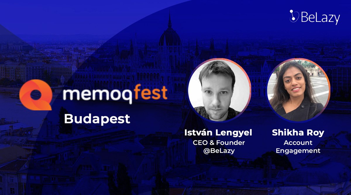 BeLazy_cat's tweet image. We're heading to our dear Budapest, to attend one of the best events in the industry, memoQfest!

#memoQfest #BeLazy #Technology #Automation #Translation #Localization #ContinuousLocalization #ProjectManagement #l10n #xl8 #t9n