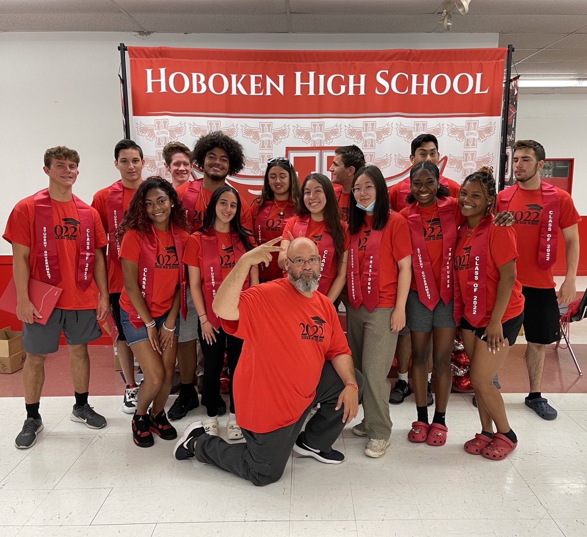 Class of 2022 Hoboken HS Student Government Senior Council Members #HHSSG #RedwingLeadership #HereWeComeHoboken
