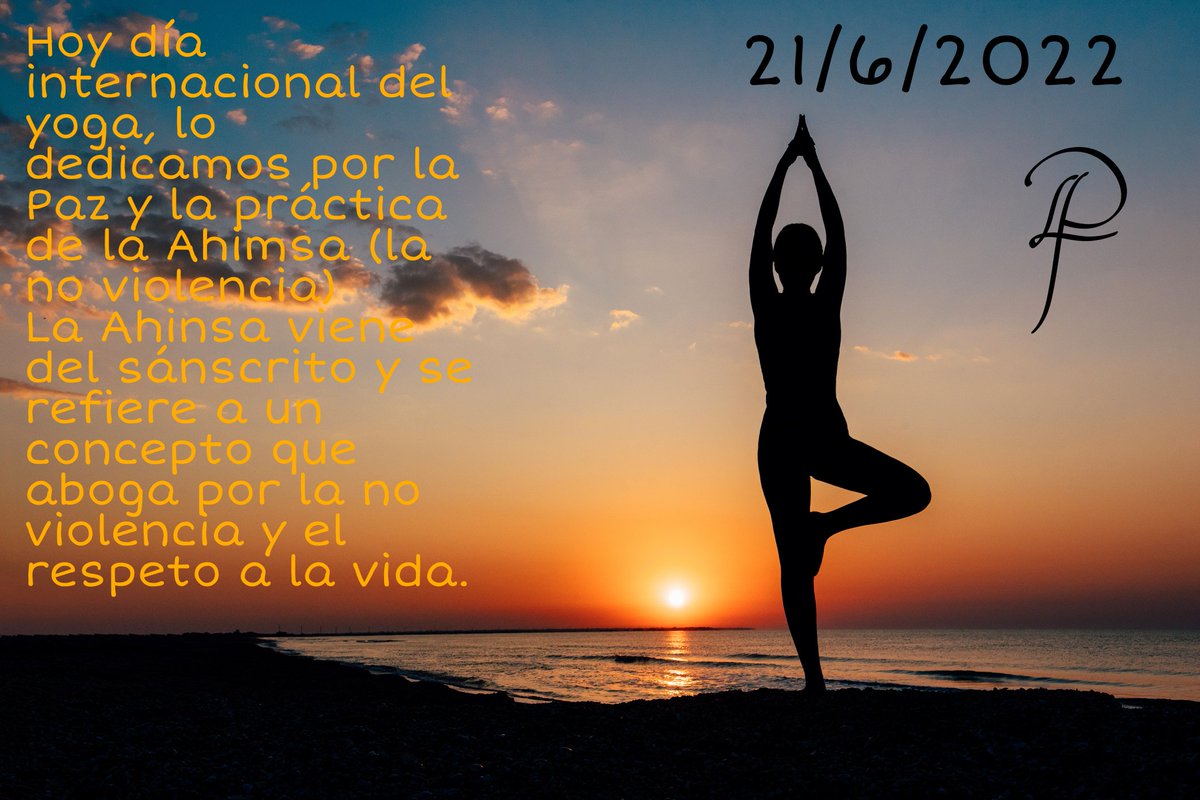 LuisaLuparo's tweet photo. Os invitamos hoy a celebrar este dia internacional del yoga a todas y todos los que amamos  y los que hacemos de esta práctica milenaria un camino de paz, calma y Harmonía.
Feliz Dia  Internacional del Yoga. https://t.co/Fql2QzTFwE